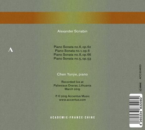 Sonata per Pianoforte n.1 Op.6 - n.6 Op.62 - n.5 Op.53 - n.8 Op.66 - CD Audio di Alexander Scriabin - 2