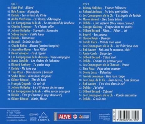 Les Chansons De L'Annee 1960 - CD Audio - 2