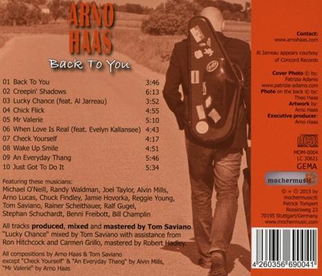 Back To You - CD Audio di Arno Haas - 2