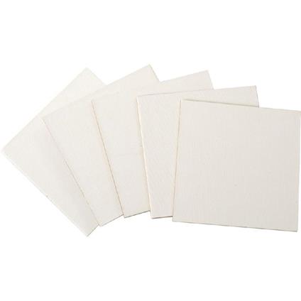 Cartone Telato Bianco Cm.10X10 - 5 Pz.