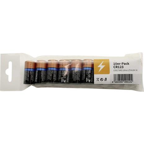 Batteria per fotocamera CR-123A Litio Duracell Ultra DL123A 3 V 10 pz. - 2