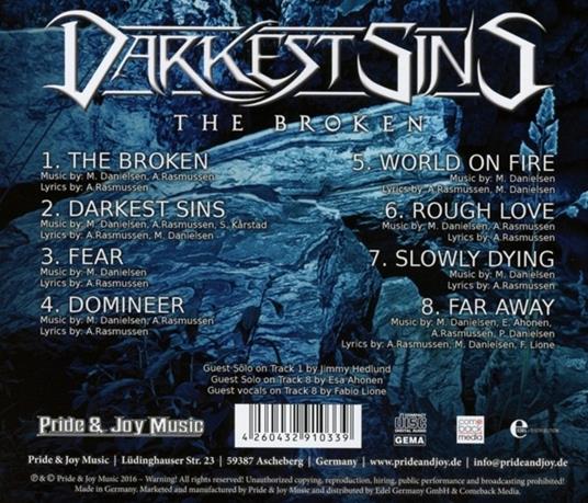 Broken - CD Audio di Darkest Sins - 2