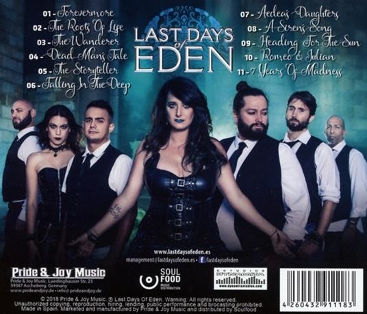 Chrysalis - CD Audio di Last Days of Eden - 2