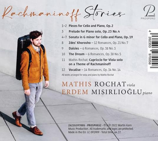 Rachmaninoff Stories - CD Audio di Mathis - Erdem Misirlioglu Rochat - 2