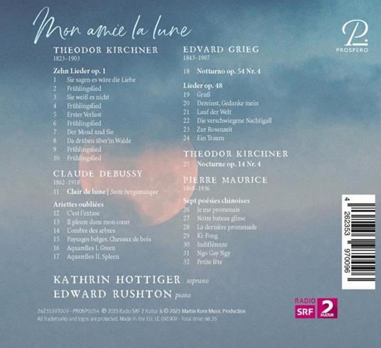 Mon Amie La Lune - CD Audio di Kathrin Hottinger - 2