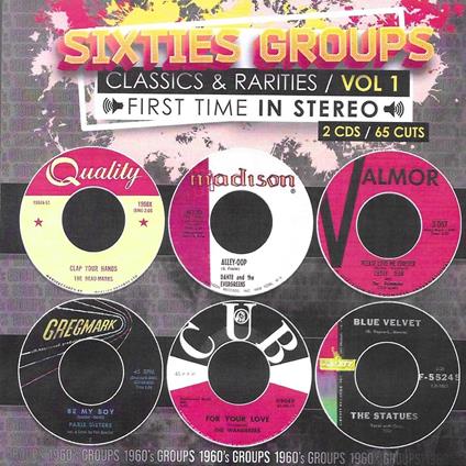 Sixties Groups Classics & Rarities Vol.1 - CD Audio