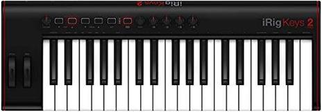 Ik Multimedia Irig Keys 2 Protastiera Midi Universale Compatta con 37 Fullsize-Tasti e Uscita Audio per iPhone, iPad, Android, Mac/Pc, Nero - 2