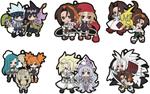 Shaman King Rubber Mascot Buddy Colle 6Pc Ds