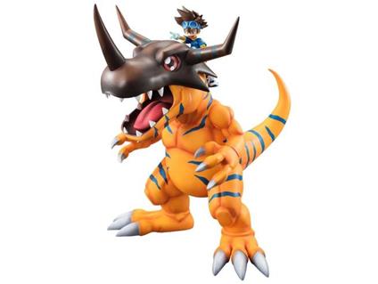 Digimon Adventure G.e.m. Series Pvc Statua Greymon & Taichi 25 Cm Megahouse