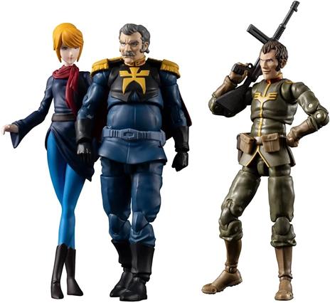 Mobile Suit Gundam G.m.g. Action Figures Con Vehicle Principality Of Zeon Team Ramba Ral Set 10 Cm Megahouse - 2