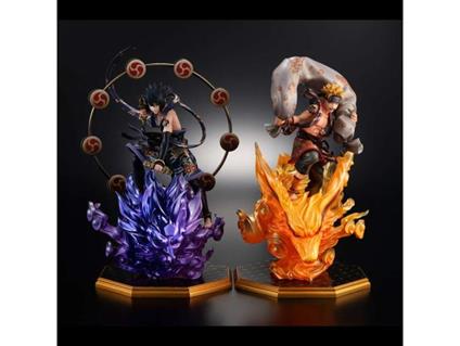 NARUTO-SHIPPUDEN-NARUTO SASUKE GOD SET Statua Megahouse