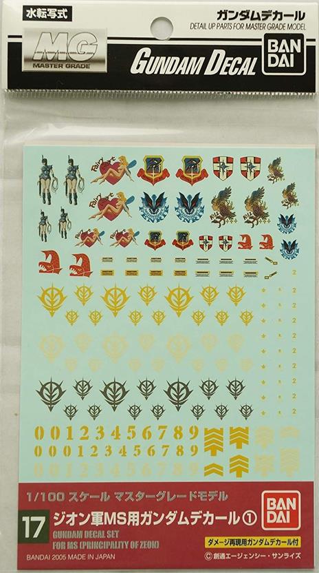 Gundam Decal 17 Mg Multi Zeon - 6