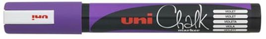 Marker Uni Chalk Gesso Liquido Pwe5m Punta Tonda Viola