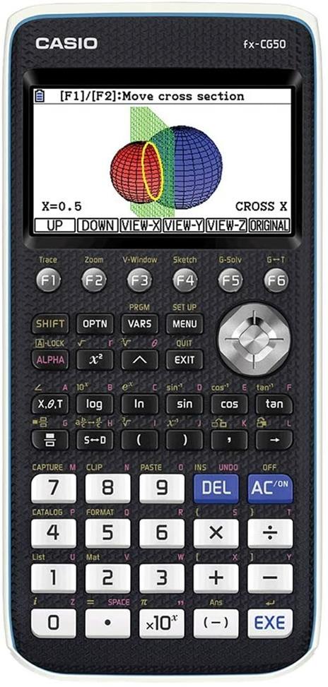 Casio FX-CG50 Calcolatrice Grafica senza CAS con Display a 65.000 Colori,  Grafici 3D e Alimentazione a Batteria (4 x AAA) - Casio - Cartoleria e  scuola | IBS