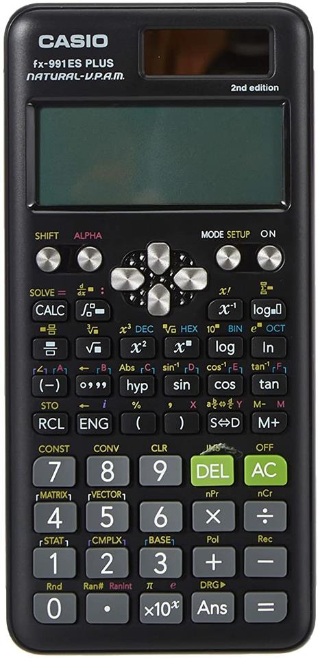 Casio fx-991ES PLUS 2 Calcolatrice Scientifica con 417 Funzioni e Display,  Naturale - Casio - Cartoleria e scuola | IBS