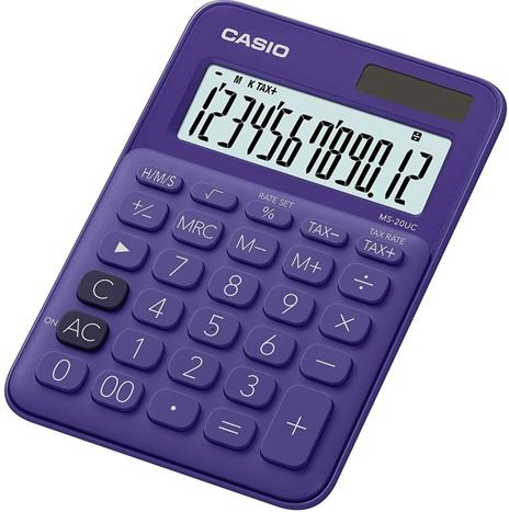 Casio MS-20UC-PL Calcolatrice da Tavolo, Viola - 2