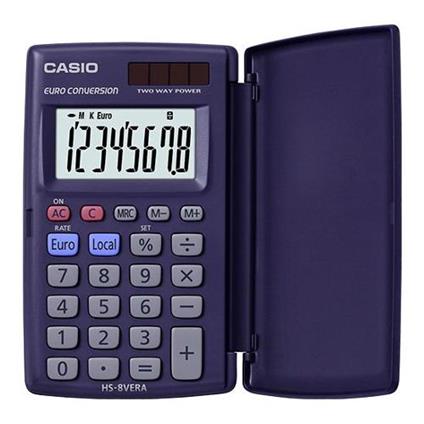 Calcolatrice Tascabile HS SERIES Extra Big Lc Display Blu HS 8VERA
