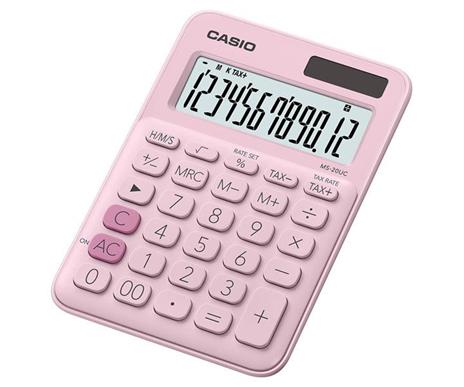 Calcolatrice Tavolo Casio Ms-20uc Rosa Pastello - 2