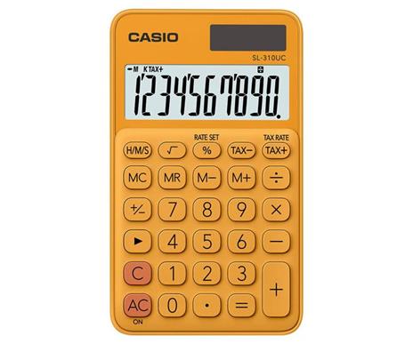 Calcolatrice Tascabile Casio Sl-310uc 10 Cifre Arancione - 2