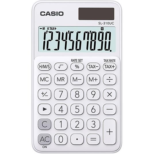 Casio SL-310UC-WE calcolatrice Tasca Calcolatrice di base Bianco - Casio -  Cartoleria e scuola | IBS