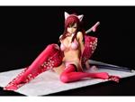 Fairy Tail Statua 1/6 Erza Scarlet - Cherry Blossom Cat Gravure_style 13 Cm Orca Toys
