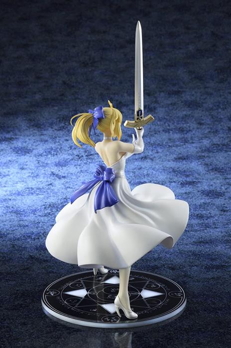 Fate/stay Night Unlimited Blade Works Pvc Statua 1/8 Saber White Dress Renewal Version 20 Cm Bellfine - 3