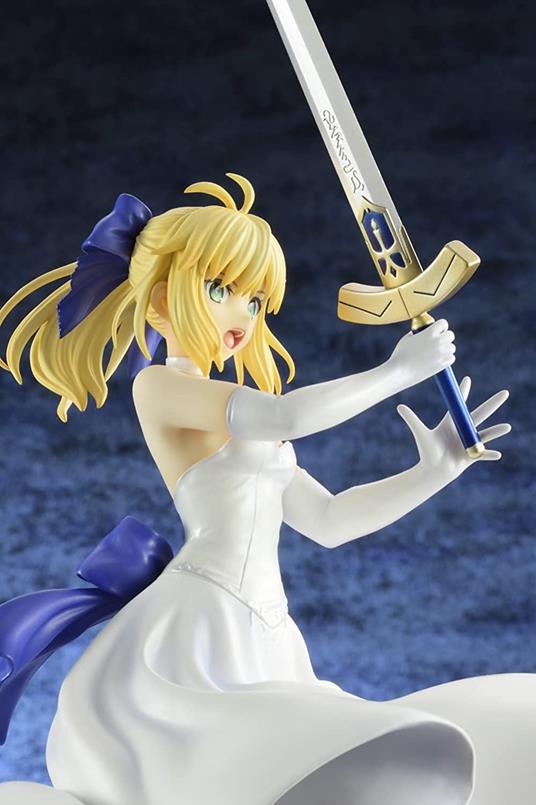 Fate/stay Night Unlimited Blade Works Pvc Statua 1/8 Saber White Dress Renewal Version 20 Cm Bellfine - 4