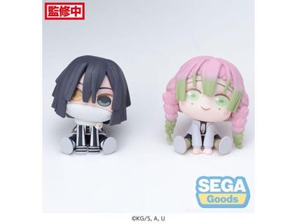 Demon Slayer: Kimetsu No Yaiba Chubby Collection Pvc Statua Mitsuri Kanroji & Obanai Iguro (ex) 6 Cm Sega