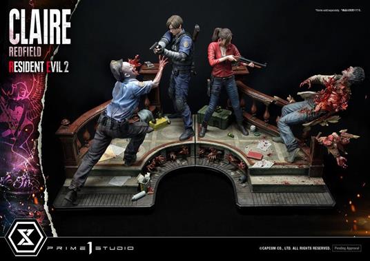 Resident Evil 2 Diorama Claire Redfield 55 Cm + Leon S. Kennedy 58 Cm - Prime 1 Studio