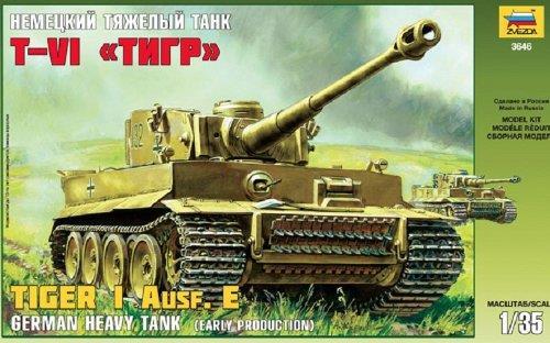 Tiger I Ausf.E Heavy Tank Early Production Carro Armato Plastic Kit 1:35 Model Z3646