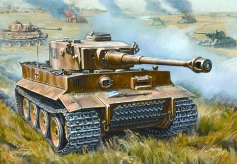 Zvezda 5002 German Heavy Tiger I Early Kit 1:72 Modellino