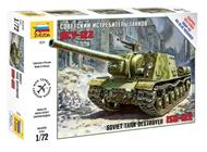 Isu-122 Sov.Self Propelled Gun Wwii Soviet Tank Destroyer Plastic Kit 1:72 Model Z5054