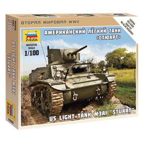 Modellino Carro Armato Us Light Tank M3A1 Stuart - 2