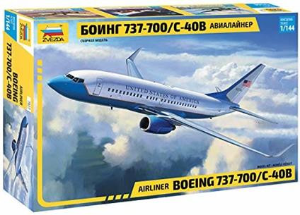 Aereo Boeing 737-700 in scala 1/144. Zvezda 7027