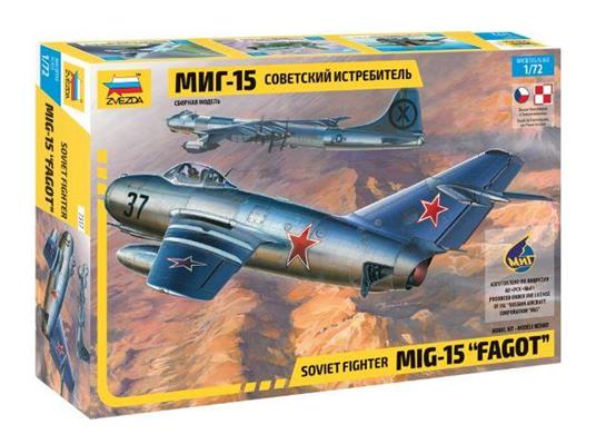 Mig-15 Fagot Fighter Plastic Kit 1:72 Model Z7317 - 2