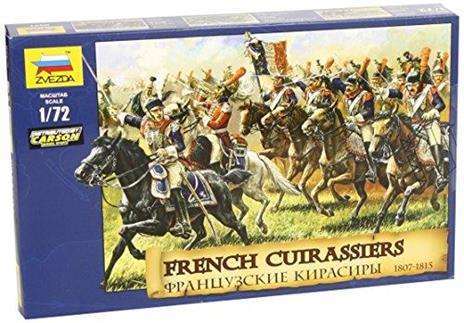 French Curassiers 1812 Corazzieri Francesi 1807-15 Figure Plastic Kit 1:72 Model Z8037