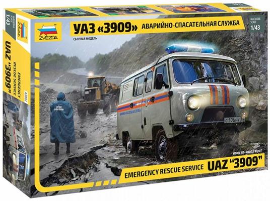 Uaz 3909 Emergency Car Scala 1/43 (ZS43002)