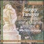 Quartetti per archi completi vol.4 - CD Audio di Sergej Taneyev,Taneyev Quartet