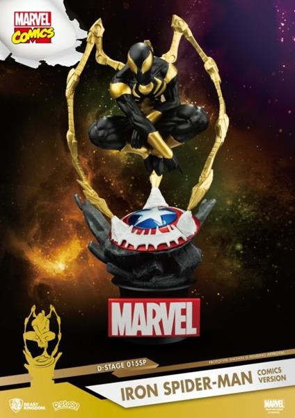 Marvel Iron Spider-Man Comics Version 6 Inch Pvc Diorama