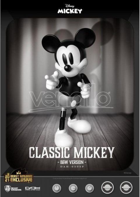 Disney Classic Dynamic 8ction Heroes Action Figura 1/9 Mickey Classic Version B&w Version 21 Cm Beast Kingdom Toys - 2