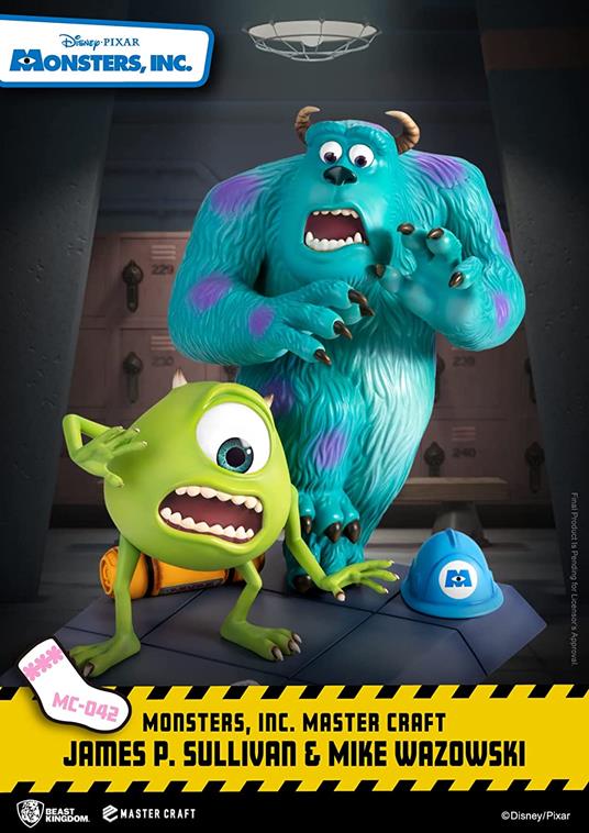 Monsters, Inc. Master Craft Statua James P. Sullivan & Mike Wazowski 34 Cm Beast Kingdom Toys - 2