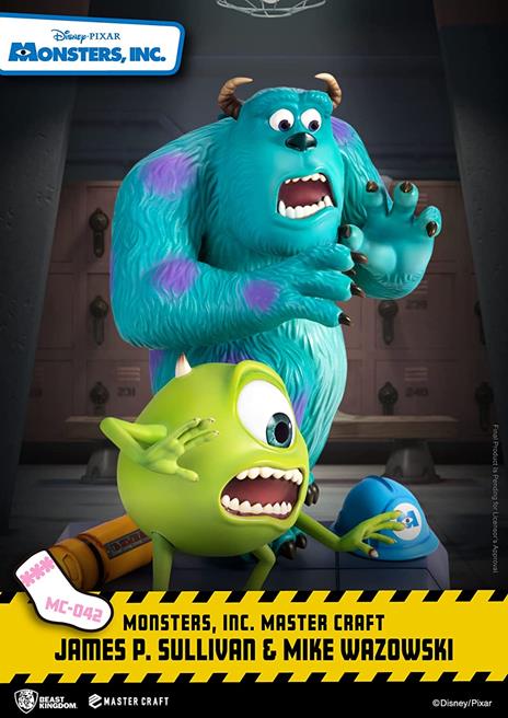 Monsters, Inc. Master Craft Statua James P. Sullivan & Mike Wazowski 34 Cm Beast Kingdom Toys - 3