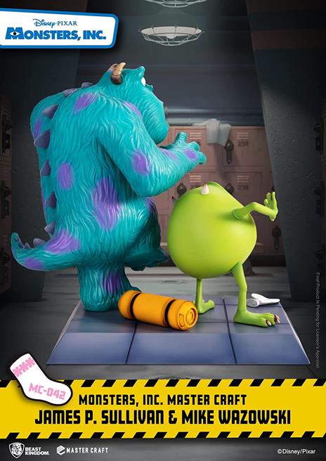 Monsters, Inc. Master Craft Statua James P. Sullivan & Mike Wazowski 34 Cm Beast Kingdom Toys - 5