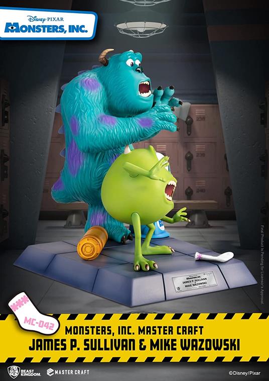 Monsters, Inc. Master Craft Statua James P. Sullivan & Mike Wazowski 34 Cm Beast Kingdom Toys - 6