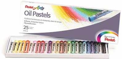 Pastelli a olio Pentel. Confezione 50 colori assortiti - Pentel -  Cartoleria e scuola