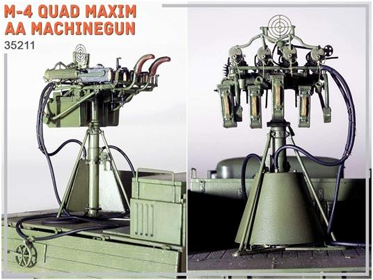 M-4 Quad Maxim Aa Machinegun Scala 1/35 (MA35211) - 2