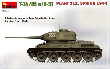 T-34-85 W/D-5t. Plant 112. Spring 1944 Scala 1/35 (MA35293) - 3