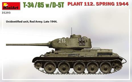 T-34-85 W/D-5t. Plant 112. Spring 1944 Scala 1/35 (MA35293) - 4