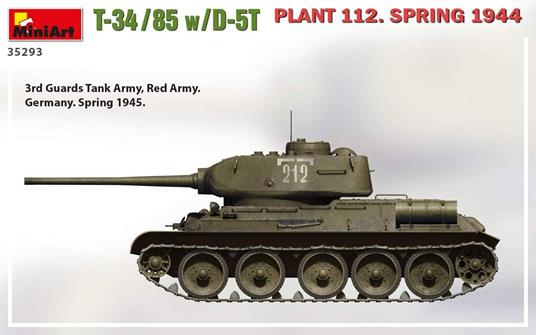 T-34-85 W/D-5t. Plant 112. Spring 1944 Scala 1/35 (MA35293) - 5