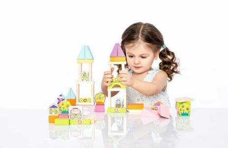 Wooden blocks construction kit "Town for girls" - 5